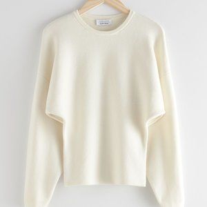 & Other Stories Sculptural Silhouette Sweater NWT